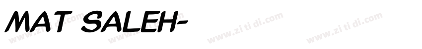 mat saleh字体转换